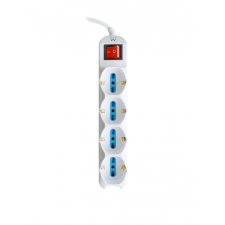 Multiprise Ewent 12 prises - 8 prises L + 4 prises L/F (Schuko) - Interrupteur marche/arrêt - Protection contre les surtensions