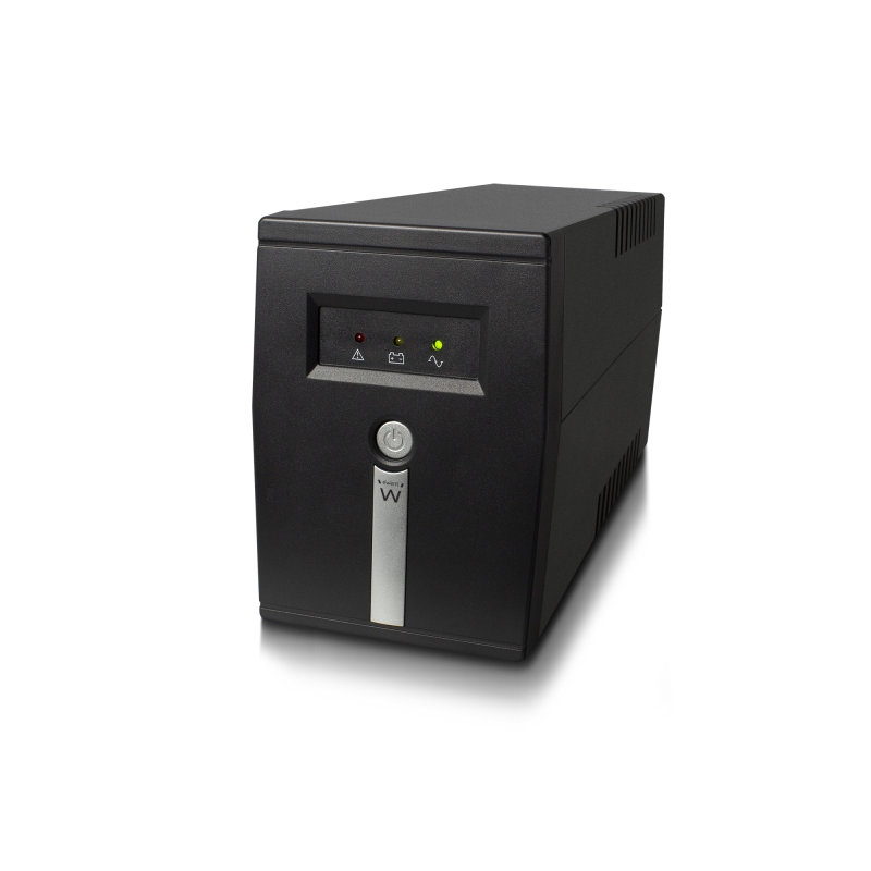 Onduleur interactif Ewent 600 VA/360 W - 1 prise Schuko - 1 prise ICE C13 - Fonction AVR - Notifications sonores et LED - Protec