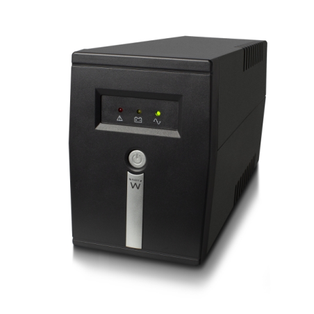 Onduleur interactif Ewent 600 VA/360 W - 1 prise Schuko - 1 prise ICE C13 - Fonction AVR - Notifications sonores et LED - Protec
