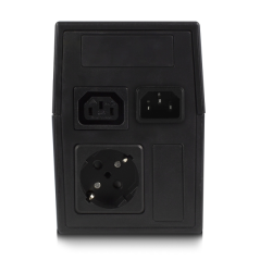 Onduleur interactif Ewent 600 VA/360 W - 1 prise Schuko - 1 prise ICE C13 - Fonction AVR - Notifications sonores et LED - Protec