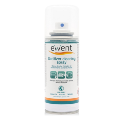 Spray désinfectant Ewent pour surfaces - 400 ml - Formule détergente - Anti-odeurs - Couleur transparente