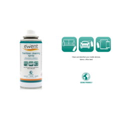 Spray désinfectant Ewent pour surfaces - 400 ml - Formule détergente - Anti-odeurs - Couleur transparente