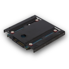 Adaptateur de montage Ewent pour disque dur/SSD 2,5" vers emplacement 3,5" - Aluminium massif - Vis incluses - Noir
