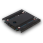 Adaptateur de montage Ewent pour disque dur/SSD 2,5" vers emplacement 3,5" - Aluminium massif - Vis incluses - Noir