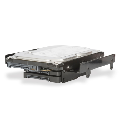 Adaptateur de support de montage Ewent pour disque dur/SSD 5,25" vers disques durs 2,5" et 3,5" - Permet le montage de disques d