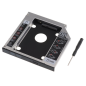 Adaptateur Ewent pour disque dur 7/9,5 mm vers lecteur optique 12,7 mm pour ordinateur portable – Vitesse de transfert jusqu'à 6