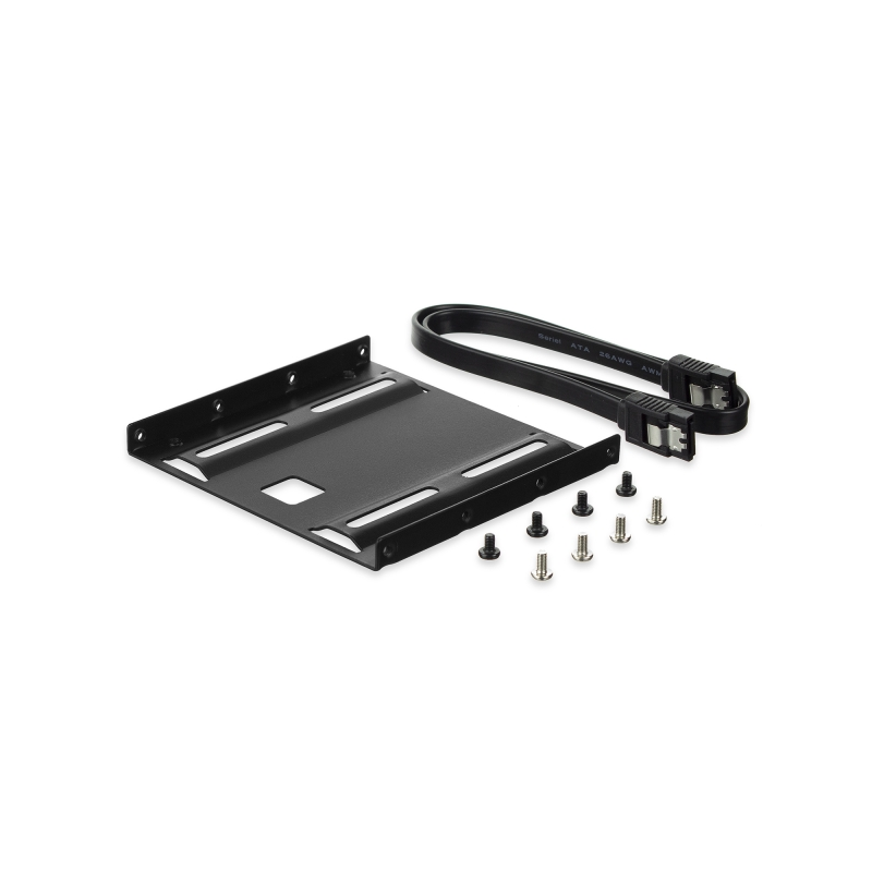 Adaptateur de montage Ewent Pack pour disque dur HDD/SSD 2,5" vers emplacement 3,5" - Câble SATA 50 cm inclus - Métal robuste -