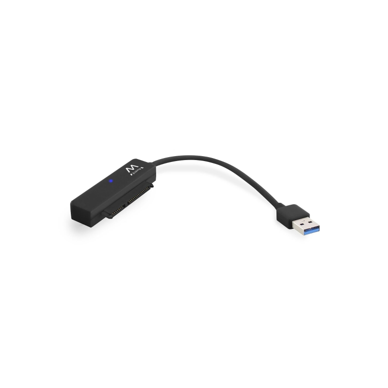 Câble adaptateur Ewent SATA vers USB-C - USB-C 3.1 Gen1 - SSD/HDD 2,5" - ABS robuste - Voyant LED - Noir