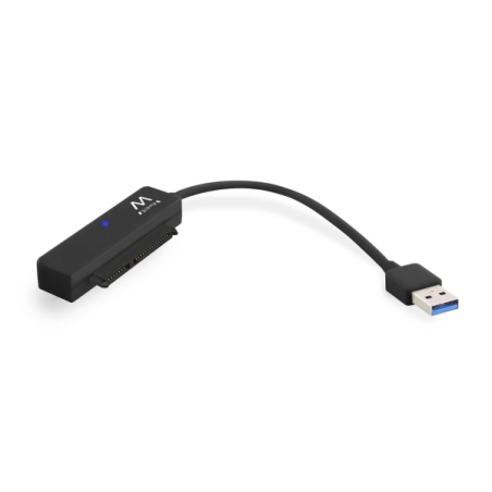 Câble adaptateur Ewent SATA vers USB-C - USB-C 3.1 Gen1 - SSD/HDD 2,5" - ABS robuste - Voyant LED - Noir