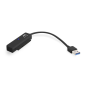 Câble adaptateur Ewent SATA vers USB-C - USB-C 3.1 Gen1 - SSD/HDD 2,5" - ABS robuste - Voyant LED - Noir