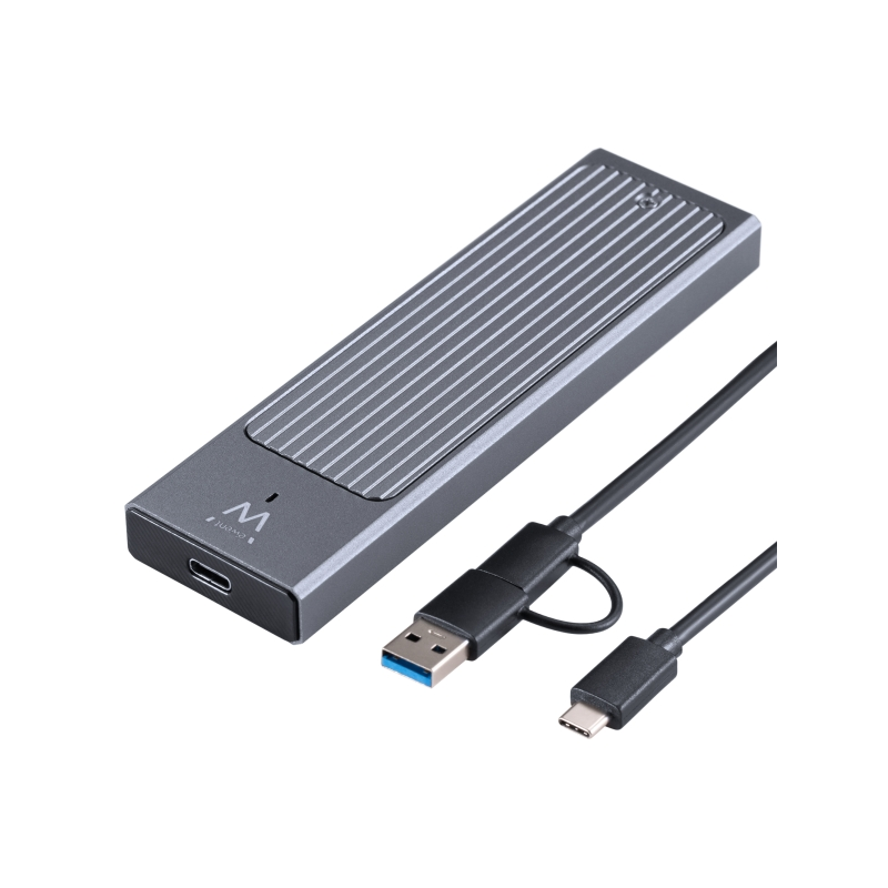 Boîtier externe USB 3.2 USB-C Ewent - SSD, câble USB CC et USB CA - Noir