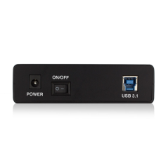 Boîtier externe Ewent EW7056 pour disques durs SATA 3,5" - Sans vis - USB 3.2 - Câble 80 cm - Noir