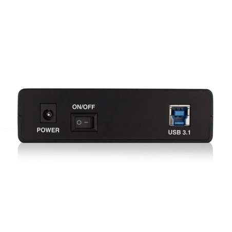 Boîtier externe Ewent EW7056 pour disques durs SATA 3,5" - Sans vis - USB 3.2 - Câble 80 cm - Noir