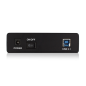 Boîtier externe Ewent EW7056 pour disques durs SATA 3,5" - Sans vis - USB 3.2 - Câble 80 cm - Noir