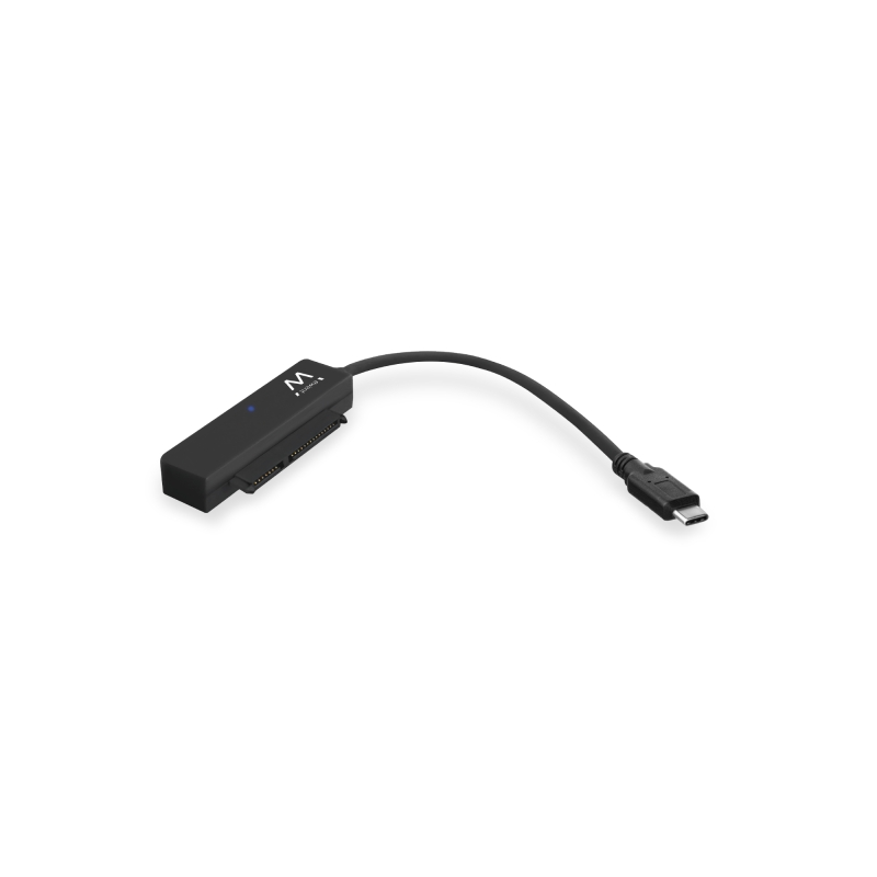 Câble adaptateur Ewent SATA vers USB-C - USB-C 3.2 Gen1 - SSD/HDD 2,5" - ABS robuste - Voyant LED - Noir