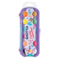 Giotto Candy Collection Etui de 12 Aquarelles 30 mm + Pinceau - Couleurs Vives, Intenses et Vives - Très couvrantes - Couleurs A