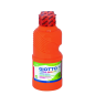Tempera Fluo Giotto Extra Quality - 250 ml - Prête à l'emploi - Bouteille en PET bio - Couleur orange fluorescent