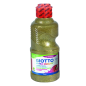 Tempera pailletée Giotto Extra Quality - 250 ml - Prête à l'emploi - Flacon en PET bio - Couleur or