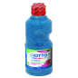 Tempera pailletée Giotto Extra Quality - 250 ml - Prête à l'emploi - Flacon en PET bio - Couleur cyan