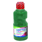 Tempera pailletée Giotto Extra Quality - 250 ml - Prête à l'emploi - Bouteille en PET bio - Couleur verte