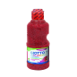 Tempera pailletée Giotto Extra Quality - 250 ml - Prête à l'emploi - Flacon en PET bio - Couleur rouge