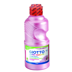 Tempera perlée Giotto Extra Quality - 250 ml - Prête à l'emploi - Bouteille en PET bio - Couleur magenta