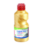 Tempera métallique Giotto Extra Quality - 250 ml - Prête à l'emploi - Bouteille en PET bio - Couleur or
