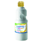 Peinture à la détrempe Giotto School - 500 ml - Prête à l'emploi - Super lavable - Flacon en PET bio - Blanc