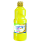 Peinture à l'eau Giotto School Tempera - 500 ml - Prête à l'emploi - Super lavable - Flacon en PET bio - Jaune primaire