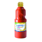 Peinture à la détrempe Giotto School - 500 ml - Prête à l'emploi - Super lavable - Flacon en PET bio - Rouge écarlate