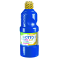 Peinture à l'eau Giotto School - 500 ml - Prête à l'emploi - Super lavable - Flacon en PET bio - Couleur bleue