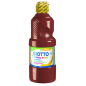 Peinture à l'eau Giotto School Tempera - 500 ml - Prête à l'emploi - Super lavable - Flacon en PET bio - Couleur marron