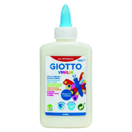 Colle vinylique Giotto Vinilik avec applicateur - 120 g - Couleur blanche