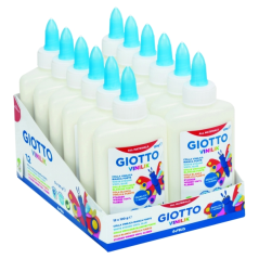 Colle vinylique Giotto Vinilik avec applicateur - 120 g - Couleur blanche