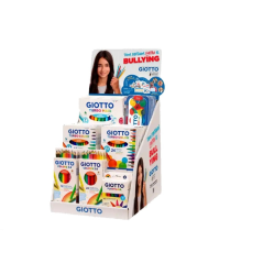 Présentoir Giotto contre le harcèlement avec 40 marqueurs, crayons de couleur, aquarelles et pâte à modeler de différents format