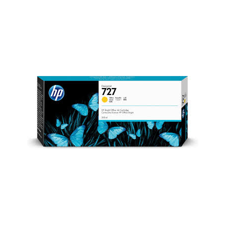 Cartouche d'encre jaune authentique HP F9J78A - 727