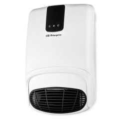 Orbegozo FB 2200 Chauffage Mural avec Accessoire Serviette - Spécial Salle de Bain (IP-23) - Télécommande - 2 Niveaux de Chaleur