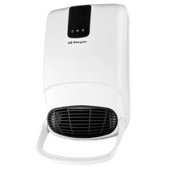 Orbegozo FB 2200 Chauffage Mural avec Accessoire Serviette - Spécial Salle de Bain (IP-23) - Télécommande - 2 Niveaux de Chaleur