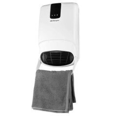 Orbegozo FB 2200 Chauffage Mural avec Accessoire Serviette - Spécial Salle de Bain (IP-23) - Télécommande - 2 Niveaux de Chaleur