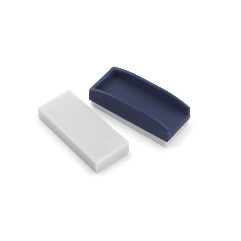 Gomme pour tableau noir Faibo - Base en mousse spéciale - Réversible et lavable - Avec poignée en plastique