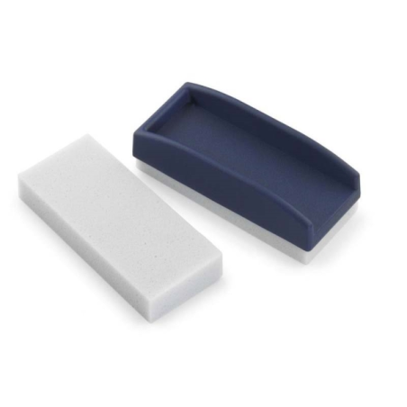 Gomme pour tableau noir Faibo - Base en mousse spéciale - Réversible et lavable - Avec poignée en plastique