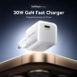 Chargeur mural Vention - 30 W - GaN - USB-C - Power Delivery 3.0 - Qualcomm 3.0 - Charge rapide - Blanc