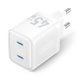 Chargeur mural Vention - 45 W - GaN - 2 ports USB-C - Power Delivery 3.0 - Qualcomm 3.0 - Blanc