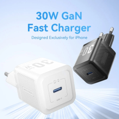 Chargeur mural Vention - 30 W - GaN - USB-C - Charge rapide - Technologie PPS - Blanc