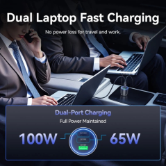 Chargeur de voiture Vention pour smartphone - 165 W - 2 ports USB-C - 1 port USB-A - Power Delivery 3.0 - Qualcomm 3.0 - Noir