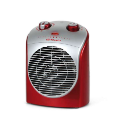 Chauffage Confort Orbegozo FH 5026 Rouge - Puissance 2200 W - Protection contre la surchauffe - Fonction d'oscillation à 90° - C
