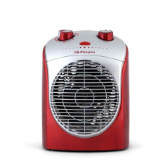 Chauffage Confort Orbegozo FH 5026 Rouge - Puissance 2200 W - Protection contre la surchauffe - Fonction d'oscillation à 90° - C