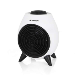 Chauffage portable Orbegozo FH 5037 - Chauffage puissant et sûr avec 2 niveaux de puissance - Fonction ventilateur et thermostat