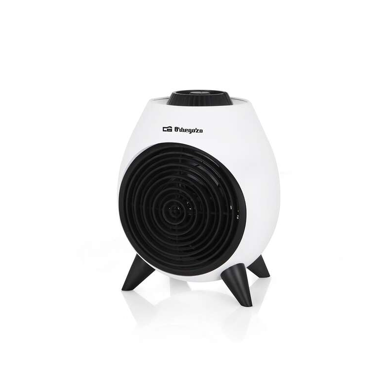 Chauffage portable Orbegozo FH 5037 - Chauffage puissant et sûr avec 2 niveaux de puissance - Fonction ventilateur et thermostat