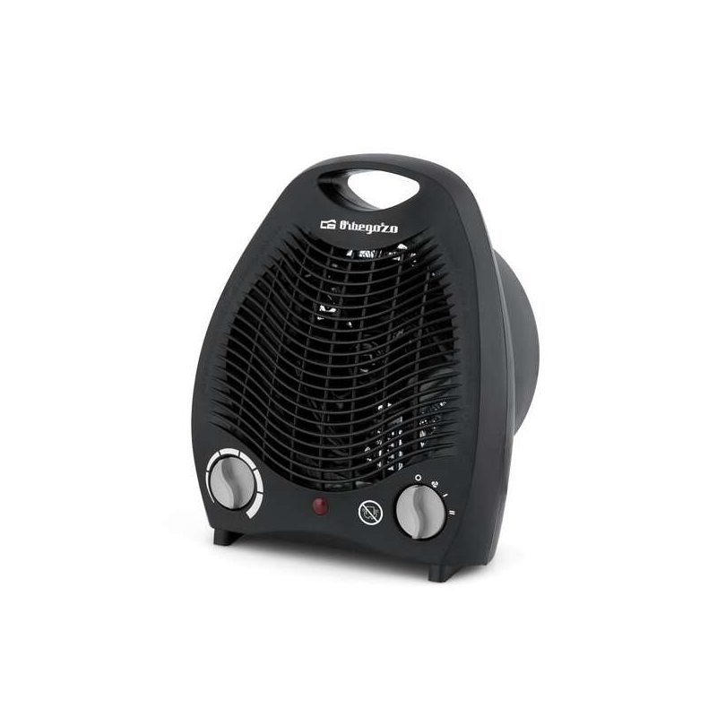 Orbegozo FH 5129 Chauffage compact – Chauffage puissant et sûr avec thermostat réglable – Fonction ventilateur et protection con